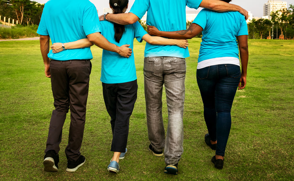 Photo of a group of volunteers